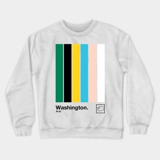 Washington State // Original State Flag Colors Design Crewneck Sweatshirt